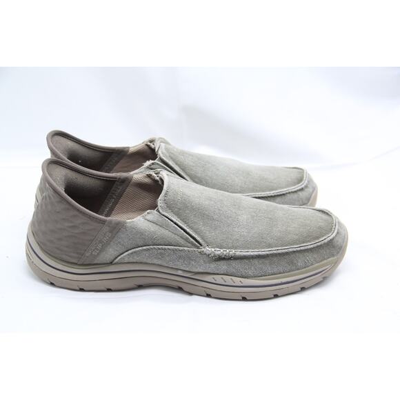 Skechers Expected Avillo Shoes Men's Size 12 Brown Relaxed Fit Slip-On - Picture 1 of 10